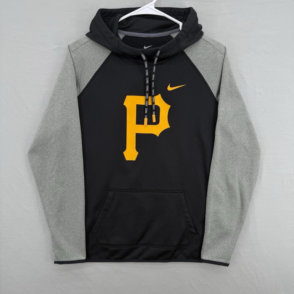 Nike Dri Fit Pittsburgh Pirates Black Pullover Hoodie Size Large MLB Baseball